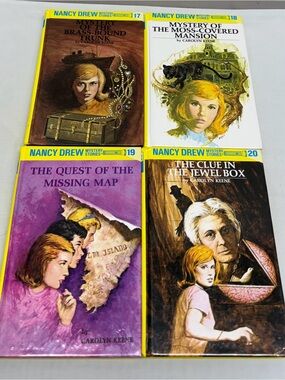 Lot 4 Nancy Drew Mystery HC Book 1997 Carolyn Keene # 17 18 19 20